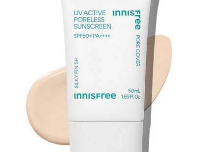 INNISFREE  New UV Active Poreless Sunscreen SPF50+ PA++++, 50ml, 1 item