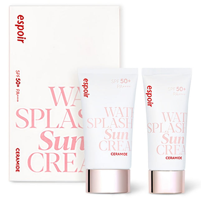 ESPOIR ESPOIR Water Splash Sun Cream Ceramide SPF50+ PA++++ 60ml + 30ml, 1 Set