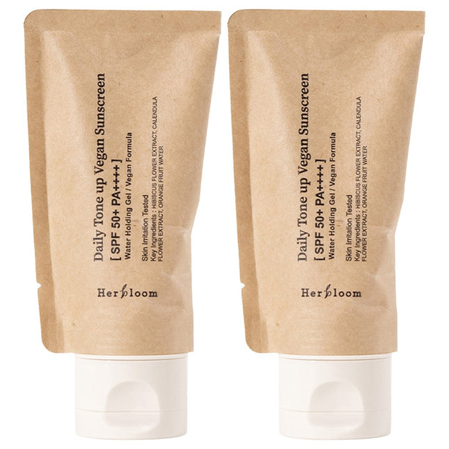 HUBBLE BLOOM Hubble Bloom Daily Tone Up Vegan Sunscreen 50ml, 2 Count