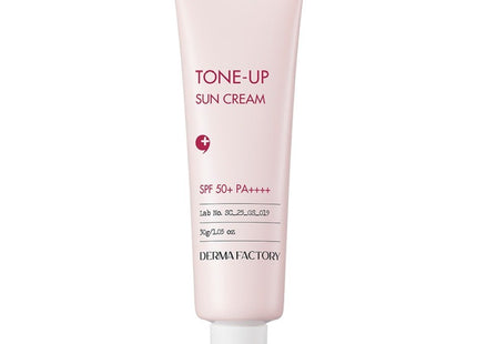 THE DERMA FACTORY  Mineral Tone-Up Sun Cream SPF50+ PA++++, 30g, 1 Count