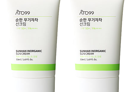 ATHO99  Gentle Inorganic Sunscreen SPF 50+ PA++++, 50ml, 2 Count