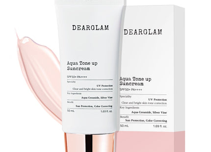 DEAR GLAM  Aqua Tone-Up Sun Cream 50ml 1 count