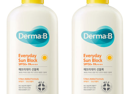 DERMA B Derma B Everyday Sunblock SPF50+ PA++++, 200ml, 2 Pack
