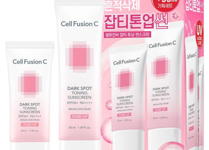 CELL FUSION C  Derma Brightening Tone-Up Sunscreen 50ml + 35ml Set