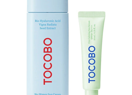 TOCOBO  Bio Watery Sun Cream SPF50+ PA++++ 50ml + Cicathel Allantoin Sun Serum 10ml Set, 1 Set
