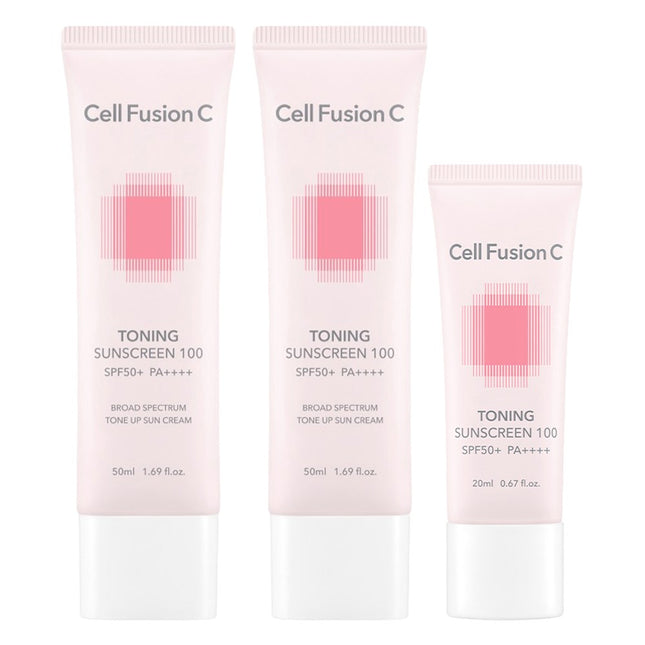 CELL FUSION C  Toning Sunscreen SPF50+ PA++++ Set, 1ea