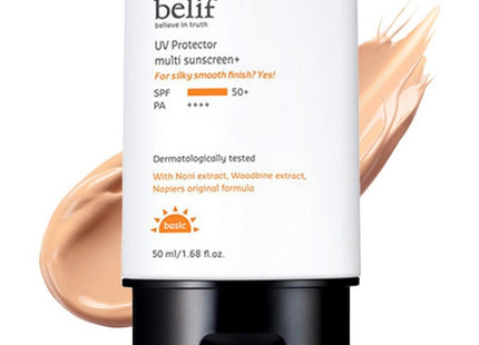 BELIF  UV Protector Multi Sun Screen Plus SPF50+ PA++++, 50ml, 1count