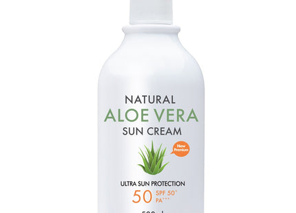 AYODEL  Natural Aloe Vera Sun Cream SPF50+ PA+++, 500ml, 1 count