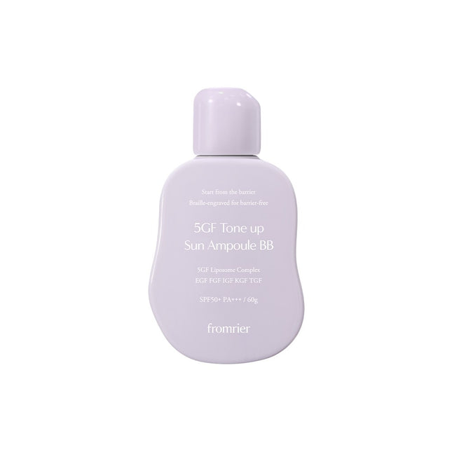 PADEFREE  Fromyie 5GF Tone-Up Sun Ampoule BB Tone-Up Sun Cream Hybrid SPF50+ PA++++ Purple 60g 1 Count