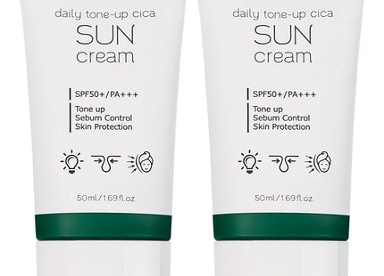 PRETTE Prette Daily Tone-up Cica Sun Cream SPF50+ PA+++, 50ml, 2-Pack