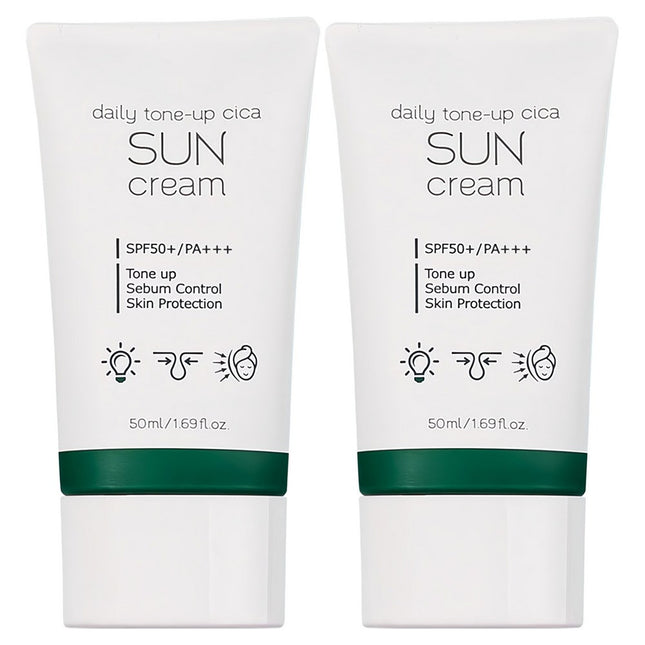 PRETTE Prette Daily Tone-up Cica Sun Cream SPF50+ PA+++, 50ml, 2-Pack