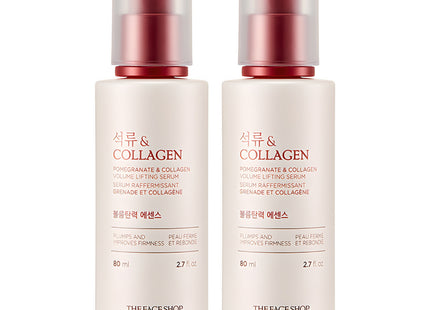 THE FACE SHOP  Pomegranate and Collagen Volume Firming Essence, 80ml, 2 Count