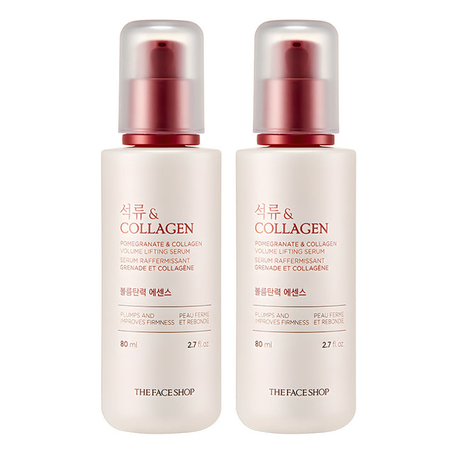 THE FACE SHOP  Pomegranate and Collagen Volume Firming Essence, 80ml, 2 Count
