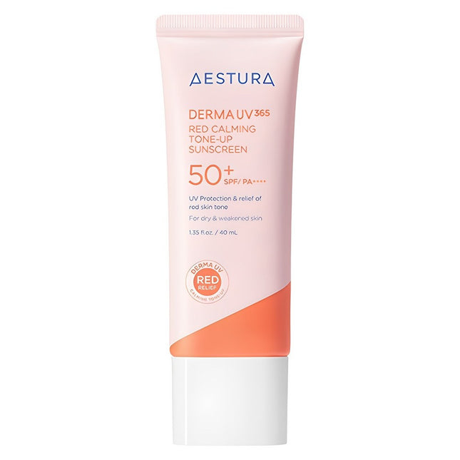 AESTURA  Derma UV 365 Red Calming Tone-Up Sun Cream SPF50+ PA++++, 40ml, 1 count