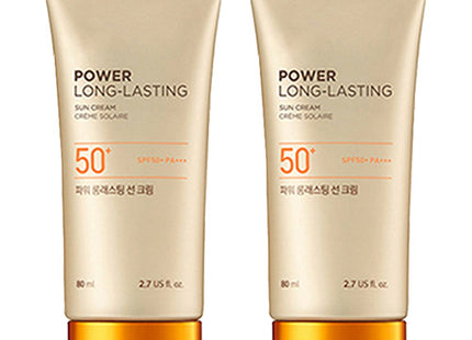 THE FACE SHOP  Power Long-Lasting Sun Cream SPF50+ PA+++ 80ml Set of 2