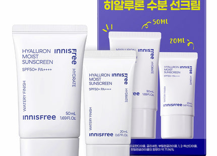 INNISFREE  Hyaluron Moisture Sunscreen 50ml + 20ml Set SPF50+ PA++++, 1 Pack