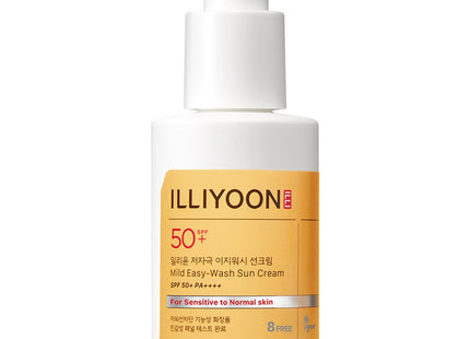 ILLIYOON  Ultra Soothing Easy Wash Sun Cream SPF50+ PA++++, 150ml, 1 Count