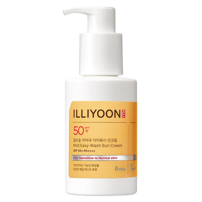 ILLIYOON  Ultra Soothing Easy Wash Sun Cream SPF50+ PA++++, 150ml, 1 Count