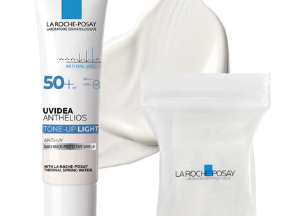 LA ROCHE-POSAY La Roche-Posay Uvidea Tone-Up Light Sunscreen SPF50+ PA++++ Cotton Pad 30 Sheets, 30ml, 1 pc