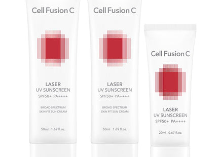 CELL FUSION C Laser UV Sunscreen SPF50+ PA++++ 50ml x 2p + 20ml, 1 Set