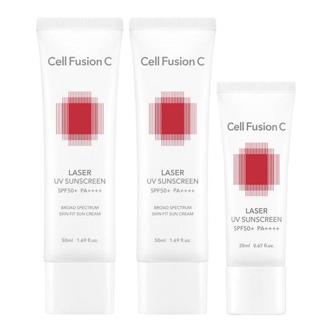 CELL FUSION C Laser UV Sunscreen SPF50+ PA++++ 50ml x 2p + 20ml, 1 Set