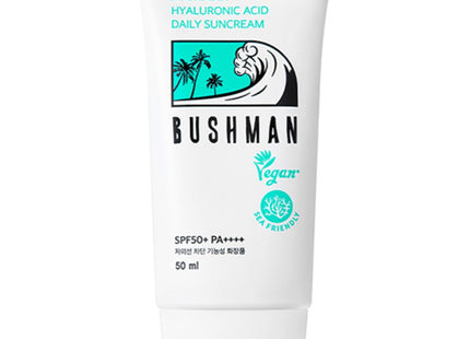 BAUSCH & LOMB  Bushman Hyaluronic Acid Daily Sunscreen SPF50+ PA++++, 50ml, 1 Count