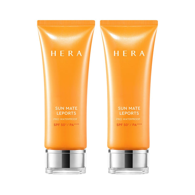 HERA  SUN MATE LEPORTS PRO WATERPROOF SUN CREAM SPF50+ PA++++, 70ML, 2PACK