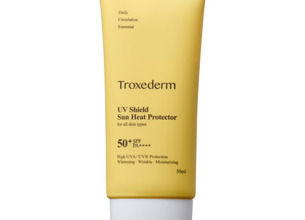 TROXEDERM Troxederm UV Shield Sun Heat Protector SPF 50+ PA++++, 50ml, 1 Count