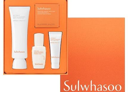 SULWHASOO  Snowise Brightening Sun Cream SPF50+ PA++++ 50ml + 3 Sample Kit, 1 Set