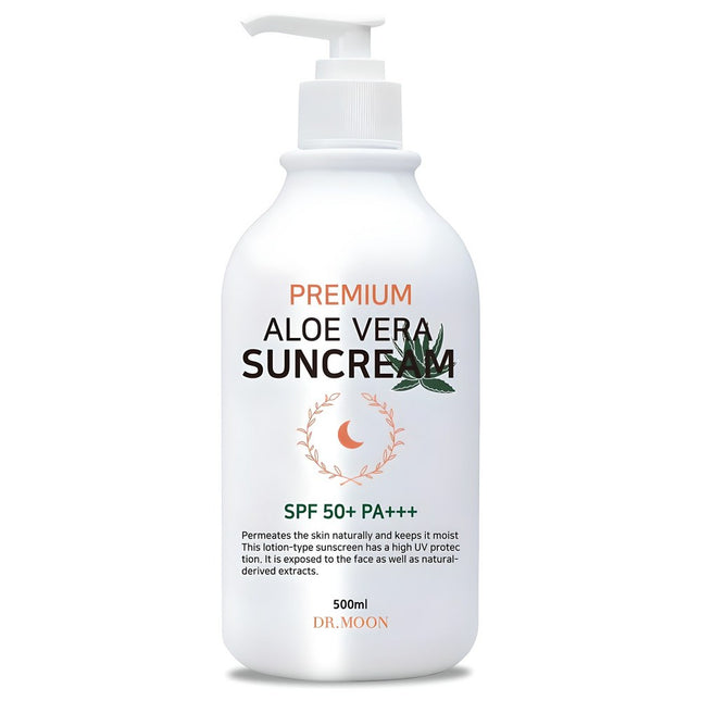DRMOON  Premium Aloe Vera Sun Cream SPF50+ PA+++ 500ml 1 pack