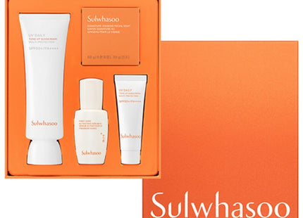 SULWHASOO  White Brightening Tone-Up Sun Cream 50ml SPF50+ PA++++ + 3 Deluxe Samples Set