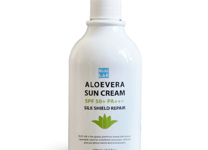 BLUE LAB  Aloe Vera Silk Shield Repair Jumbo Sunscreen SPF 50+ PA+++ 500ml, 1 Count