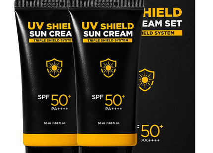 MIF  UV Shield Men Sun Cream SPF50+ PA++++, 50ml, 2 Count