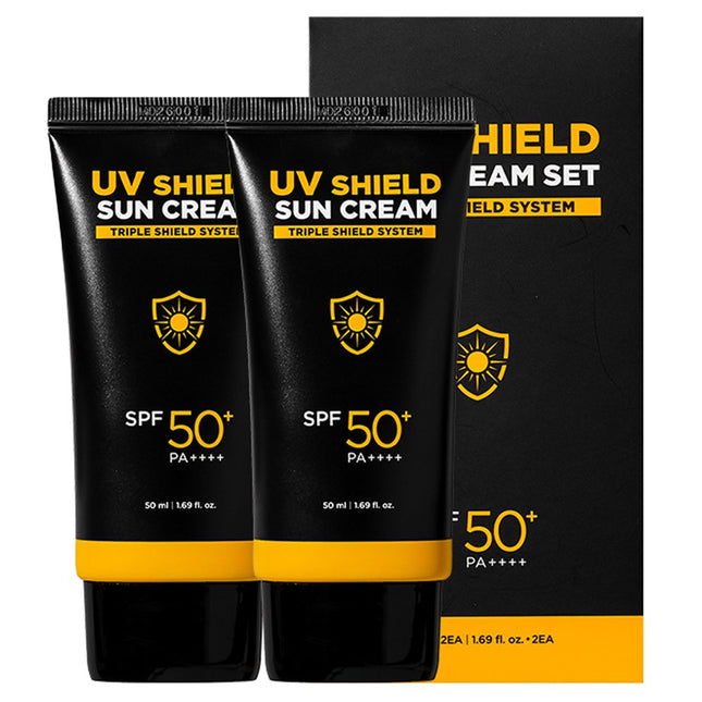 MIF  UV Shield Men Sun Cream SPF50+ PA++++, 50ml, 2 Count