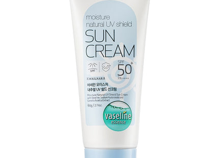 FRUIT KINGDOM  Vaseline Moisture UV Shield Sun Cream SPF50+ PA++++, 60g, 1 Count