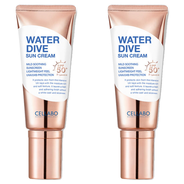 CELLABO  Water Dive Sun Cream SPF50+ PA++++, 60g, 2 Pack