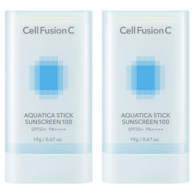 CELLFUSION C  Aquatica Sunscreen Stick SPF 50+ PA++++ 19g 2-Pack