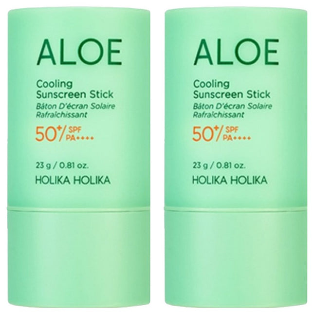 HOLIKA HOLIKA  Aloe Soothing Cooling Sun Stick SPF50+ PA++++, 23g, Set of 2