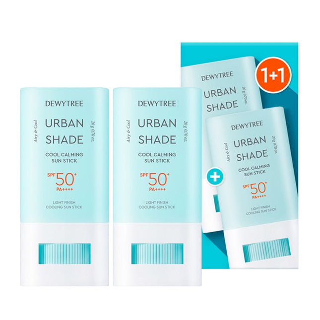 DEWY TREE  Urban Shade Cool Calming Sun Stick SPF50+ PA++++, 20g, 2 Count