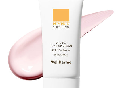 WELLDERMA  Pumpkin Soothing Vita Tox Tone-Up Sun Cream SPF50+ PA+++ 50ml 1ea