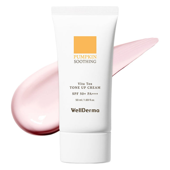 WELLDERMA  Pumpkin Soothing Vita Tox Tone-Up Sun Cream SPF50+ PA+++ 50ml 1ea