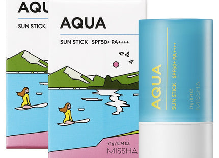 MISSHA  ALL AROUND SAFE BLOCK AQUA SUNSTICK WATERPROOF SPF50+ PA++++, 21g, 2ea