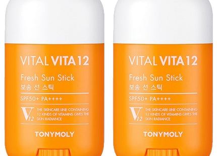 TONYMOLY  Vital Vita 12 Sun Stick SPF50+ PA++++ 22g 2 Count