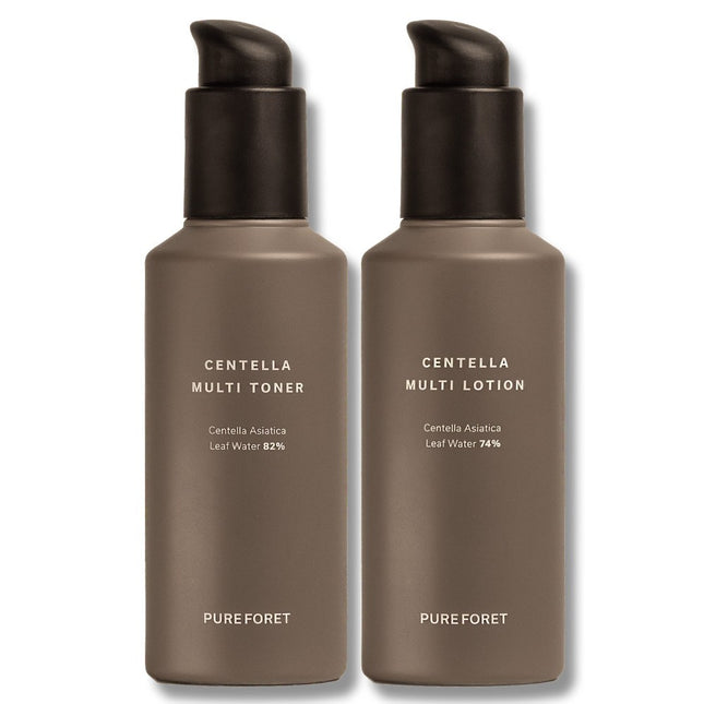 PUREFORET Centella Multi Toner + Lotion Set 150ml x 2