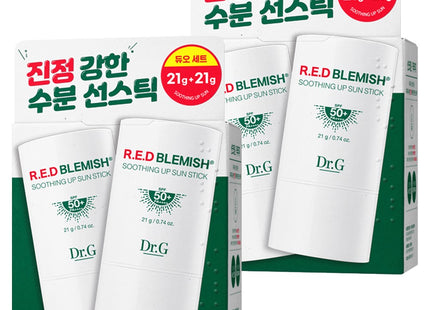 DR.G  RED BLEMISH SOOTHING UP SUN STICK DUO SET SPF50+ PA++++, 42g, 2 count