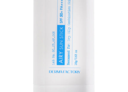 DERMA FACTORY  Airy Sun Stick SPF50+ PA++++, 18g, 1 piece