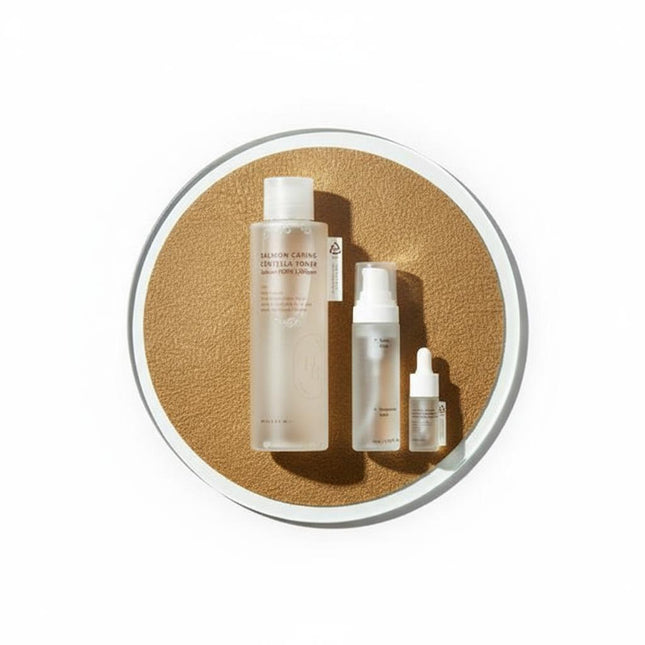 HEVBBLUE Salmon Calming Centella Toner 200ml Set