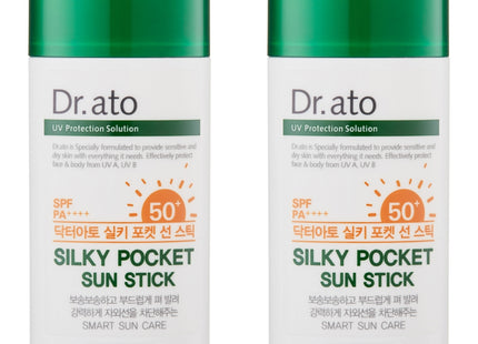 DR.ATO  Silky Pocket Sun Stick SPF50+ PA++++, 17g, 2 count
