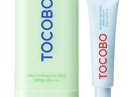 TOCOBO  Cica Cooling Sun Stick 18g + Bio Watery Sun Cream 10ml SPF50+ PA++++, 1 Set