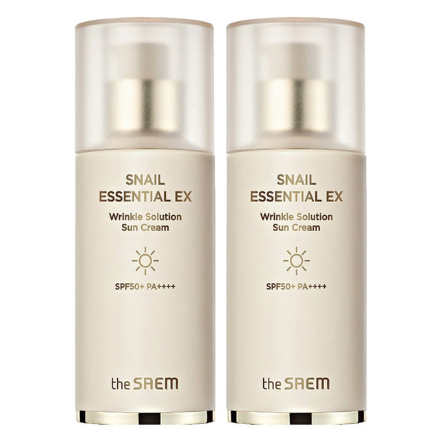 THE SAEM The Saem Snail Essential EX Wrinkle Solution Sun Cream 40ml 2 Pack